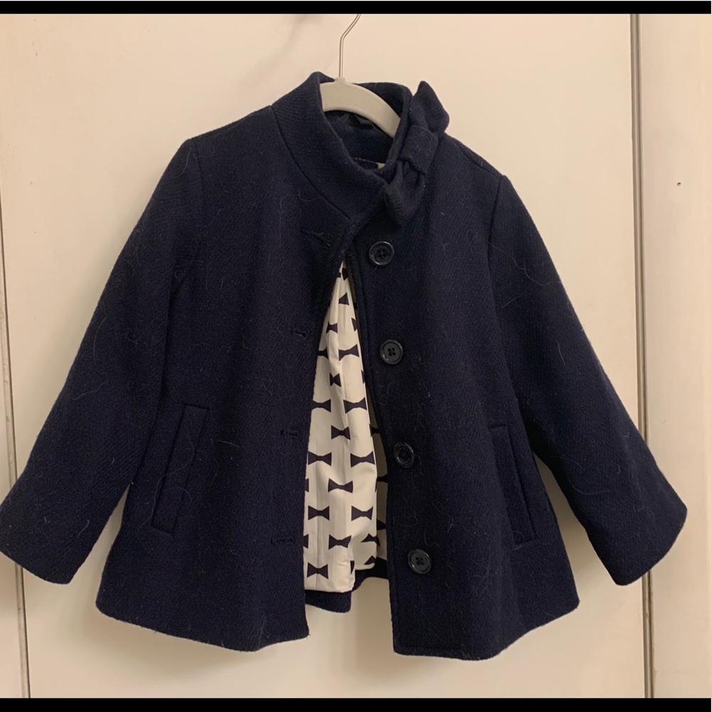 Kate Spade for Gap Kids Navy peacoat Bow